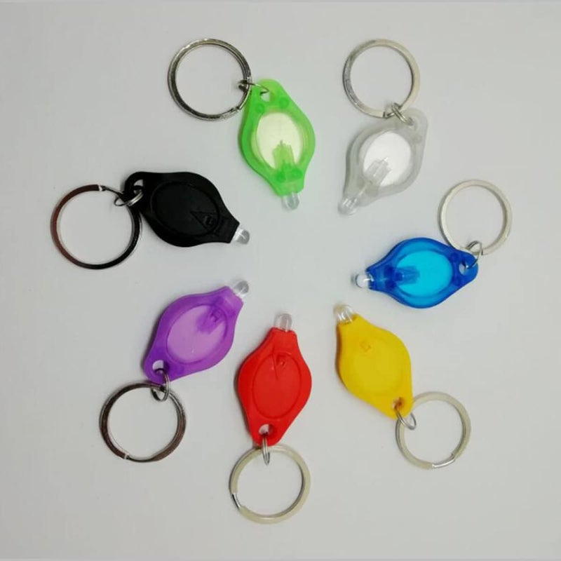 MACHSWON Mini Keychain Torches UV Flashlight Money Checker Key-Chain LED Light Torch - Yellow, 10PCS - Image 5