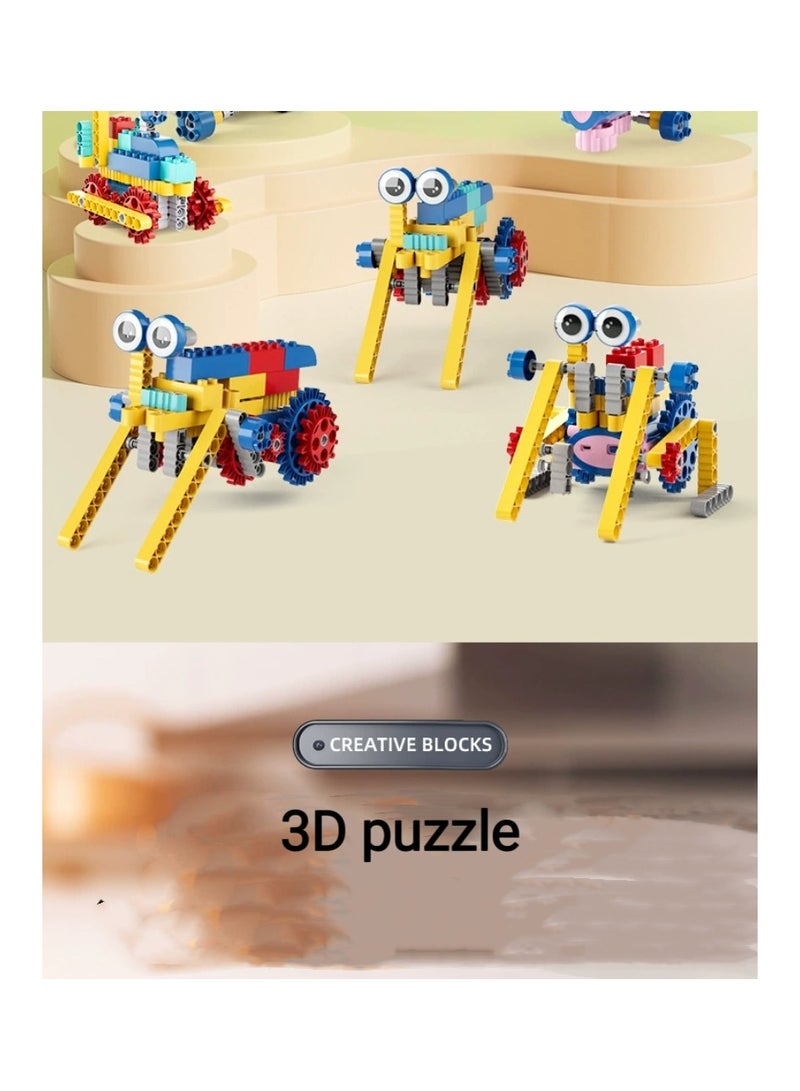 126 electric gears-science and education building blocks-building toys-assembly set - Image 5