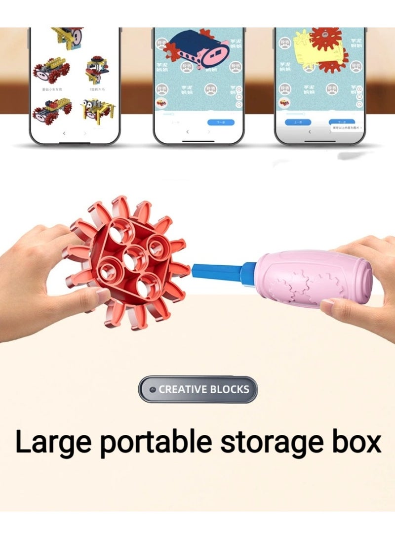 126 electric gears-science and education building blocks-building toys-assembly set - Image 4