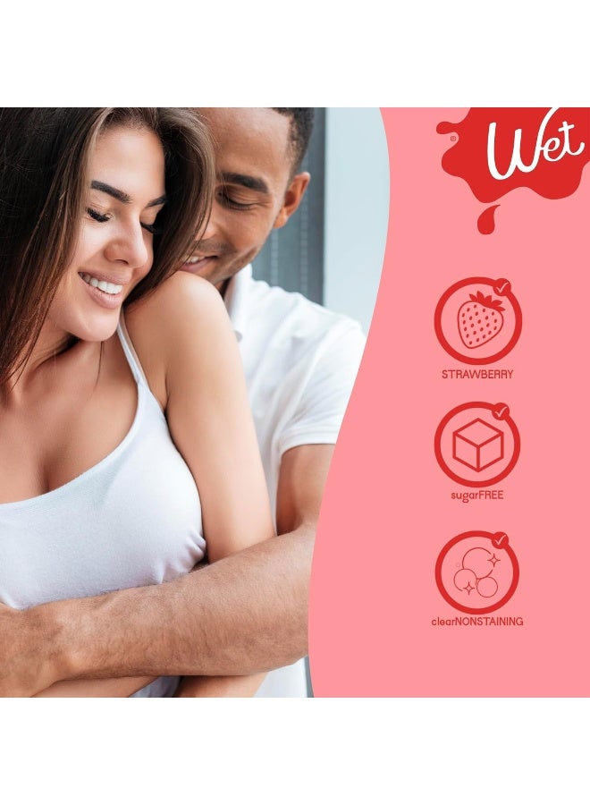 Wet زيت تشحيم بنكهة الفراولة القابل للأكل خالي من البارابين وخالي من الجلوتين وخالي من السكر (3 أونصات) - Image 4