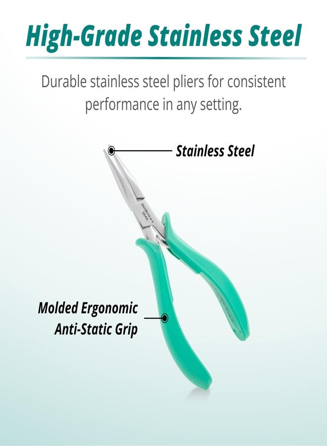 إكسلتا كماشة إكسيلتا من الفولاذ المقاوم للصدأ، آلية زنبركية ناعمة، فكين ناعمين، قبضة مريحة مضادة للكهرباء الساكنة ومبطنة، أداة دقيقة، طول 5.75 بوصة، متوسطة - Image 3