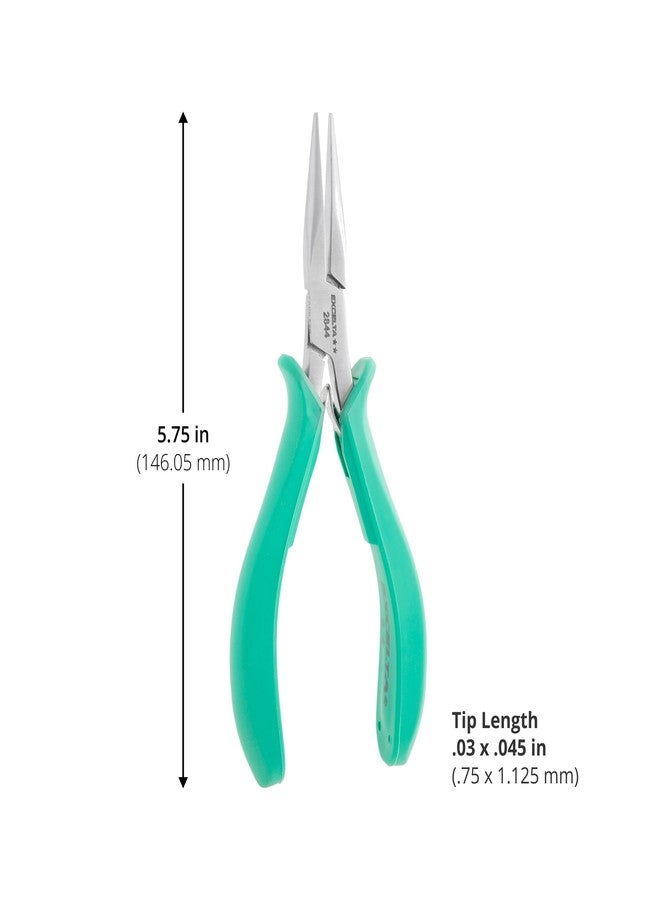 إكسلتا كماشة إكسيلتا من الفولاذ المقاوم للصدأ، آلية زنبركية ناعمة، فكين ناعمين، قبضة مريحة مضادة للكهرباء الساكنة ومبطنة، أداة دقيقة، طول 5.75 بوصة، متوسطة - Image 2