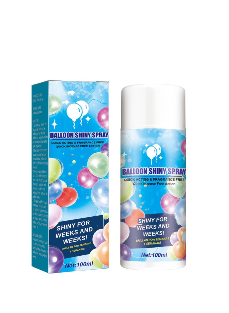 SYOSI 2 Pcs Balloons Shiny Spray, Balloon High Shine Spray for Latex Balloons, Balloon Shine Spray Latex Balloons, Party Balloons Shiny Spray, for Birthdays, Weddings, Christmas Party, Refer to description - Image 1