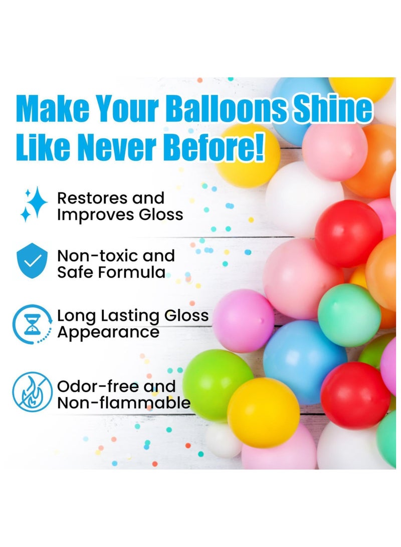 SYOSI 2 Pcs Balloons Shiny Spray, Balloon High Shine Spray for Latex Balloons, Balloon Shine Spray Latex Balloons, Party Balloons Shiny Spray, for Birthdays, Weddings, Christmas Party, Refer to description - Image 4
