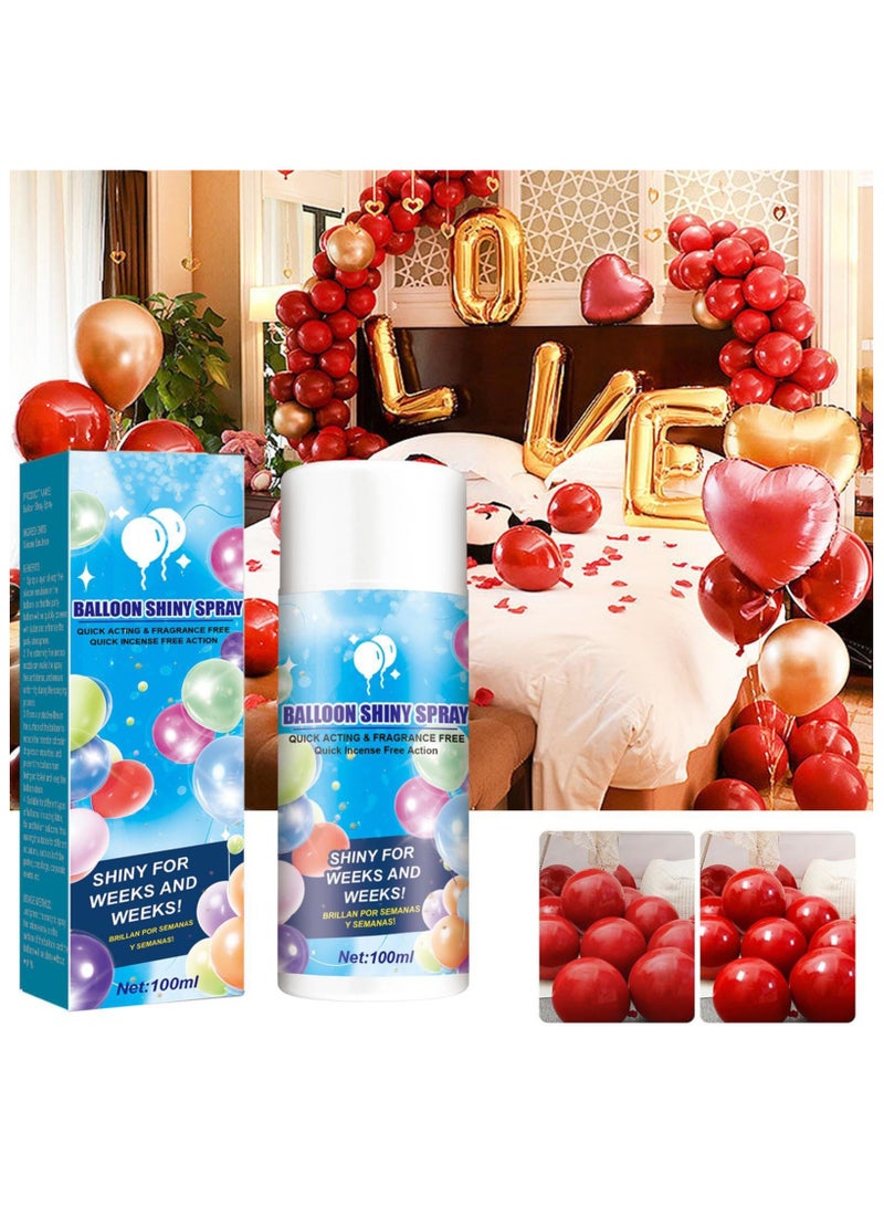 SYOSI 2 Pcs Balloons Shiny Spray, Balloon High Shine Spray for Latex Balloons, Balloon Shine Spray Latex Balloons, Party Balloons Shiny Spray, for Birthdays, Weddings, Christmas Party, Refer to description - Image 3