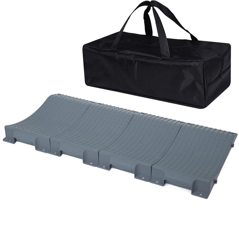 GarfatolRv Tire Saver Ramps AntiSlip Pads 4 Pack Design Car Tire Wheel Ramps for Flat Spot and Flat Tire Prevention AntiSlip Pads for Storage Carrying Bag Easy to Store