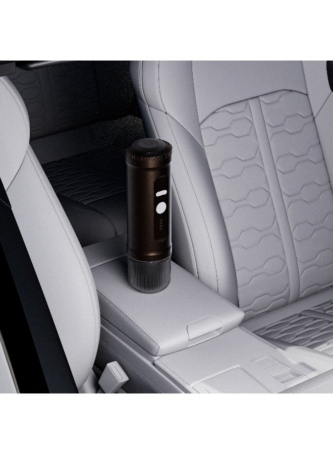 ليبرسو ماكينة صنع الإسبريسو المحمولة 2 في 1 مع توافق الكبسولات والمسحوق / ضغط 20 بار / بطارية مدمجة / وظيفة التسخين / تحضير سريع / حجم صغير - بني - Image 3