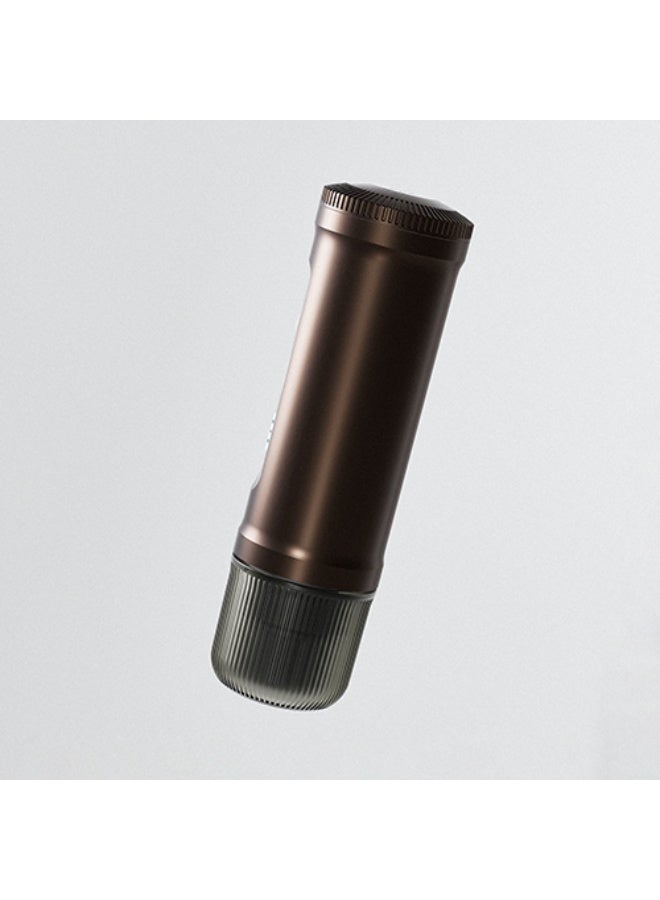 ليبرسو ماكينة صنع الإسبريسو المحمولة 2 في 1 مع توافق الكبسولات والمسحوق / ضغط 20 بار / بطارية مدمجة / وظيفة التسخين / تحضير سريع / حجم صغير - بني - Image 5