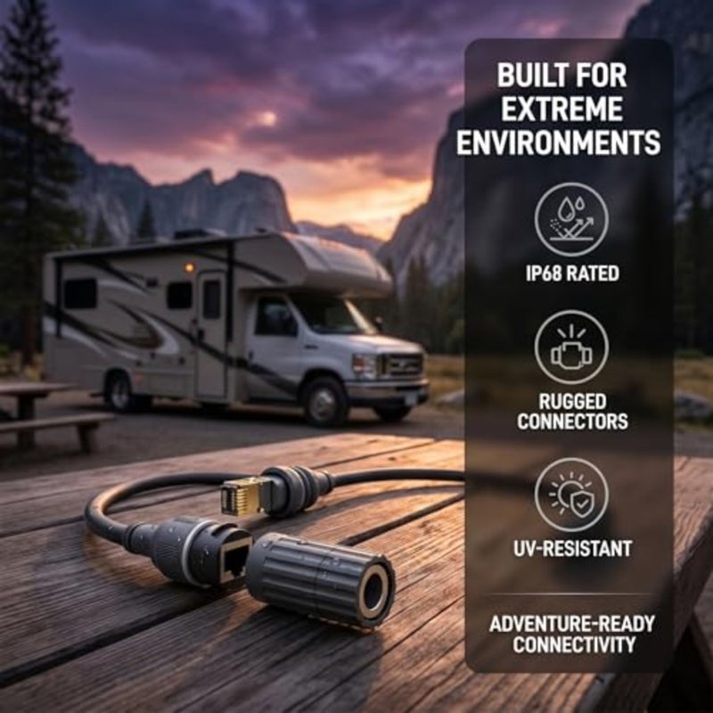 For Starlink Ethernet Adapter Gen 3/Mini, 1000 Mbps RJ45 Extension Male to Female Waterproof Cable for Starlink V3 Rev.4 Dish and Router Accessories Plug for House Camping Outdoor - Image 5