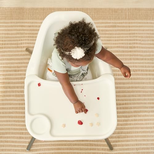 Regalo High Chair for Babies and Toddlers, Easy to Clean, Sturdy Award Winning Brand, Removable Oversized Tray with Cup Holder, Five Point Harness, White - Image 2