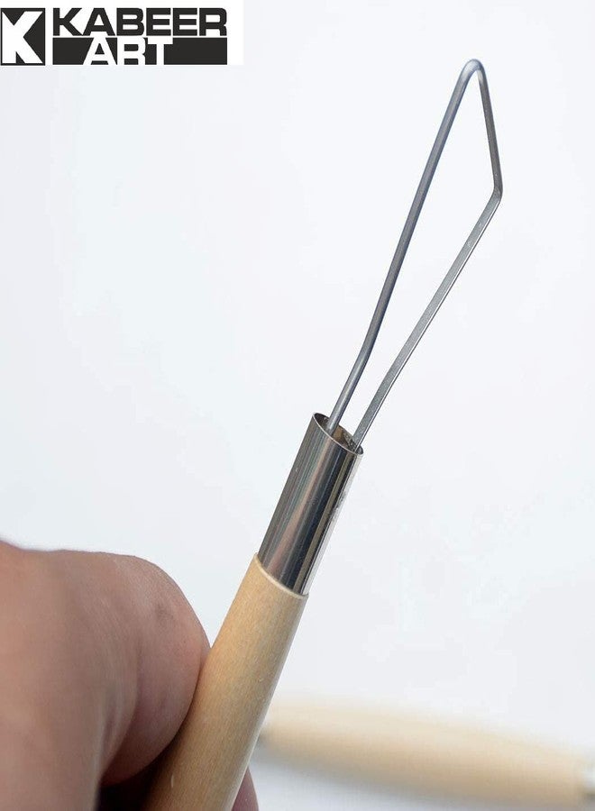 Kabeer Art Wood and Metal Ribbon Cutting Tool 6 Piece Sets Used for Clay, Ceramic and Crafts - Image 5