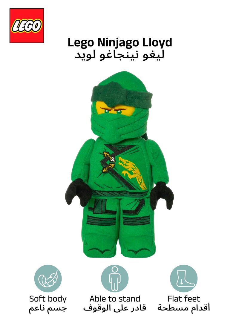 LEGO Manhattan Toys LEGO Ninjago Lloyd Plush Character Toy, Soft Collectible Ninja Doll for Kids, Bedroom Decor, Gift for Boys & Girls, Stuffed Figure, 17.8W x 9D x 35.5H cm - Image 1