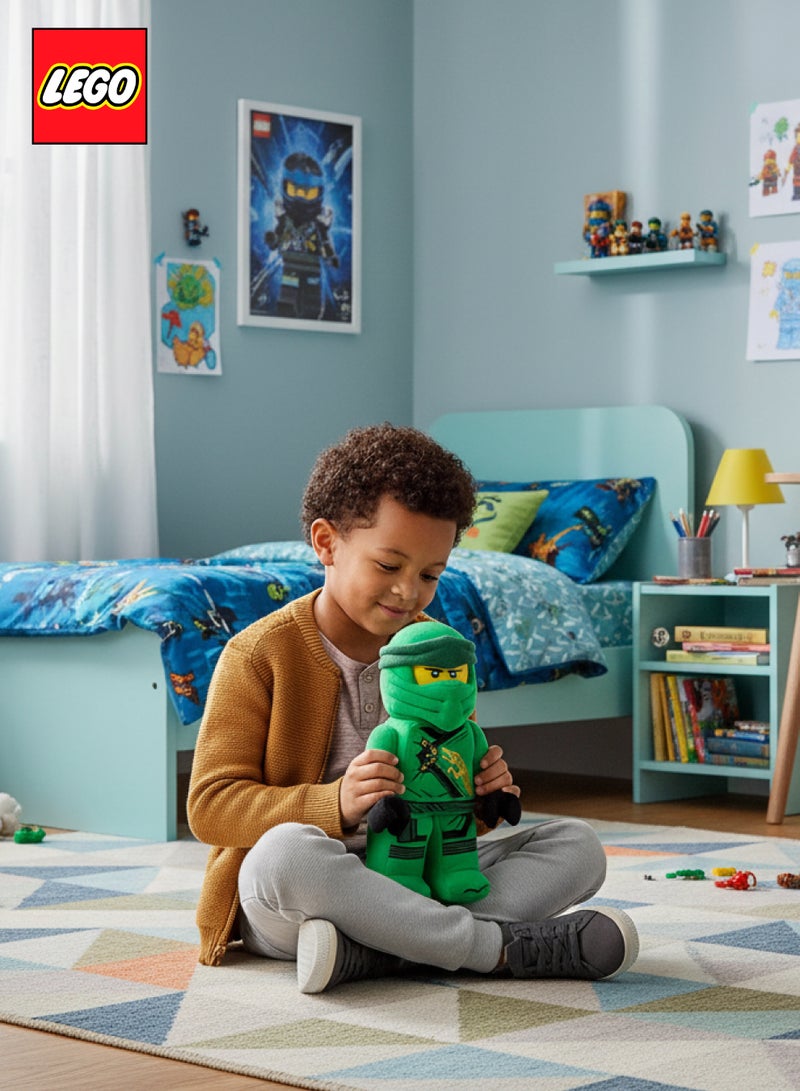 LEGO Manhattan Toys LEGO Ninjago Lloyd Plush Character Toy, Soft Collectible Ninja Doll for Kids, Bedroom Decor, Gift for Boys & Girls, Stuffed Figure, 17.8W x 9D x 35.5H cm - Image 2