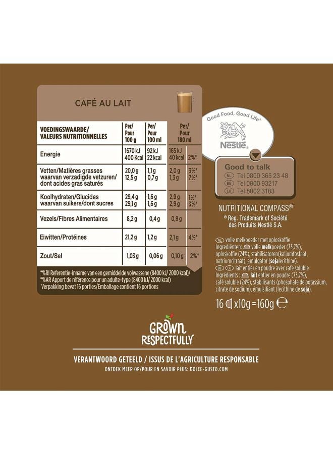 Nescafe Dolce Gusto Café Au Lait 16 Capsules 10grams - Image 4