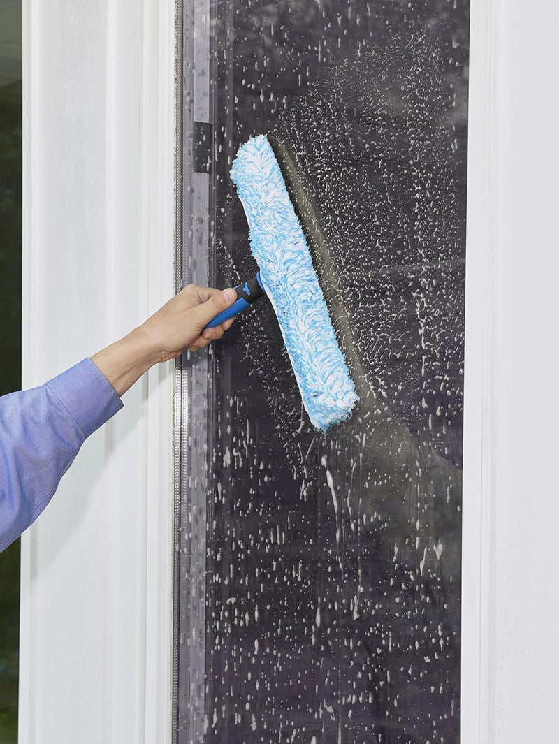 Unger Professional Performance Grip Window Scrubber, 14-Inch Microfiber Cleaning Tool - Image 3