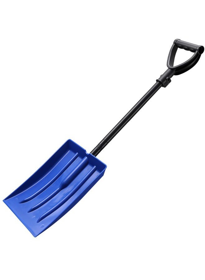 DEROFIT Kids Snow Shovel, Plastic Snow Shovel for Kids Toddler with Metal Handle, Lightweight Emergency Heavy Duty Shovel for Car, Detachable Shovel for Driveway Home Garden Camping Beach - Image 1