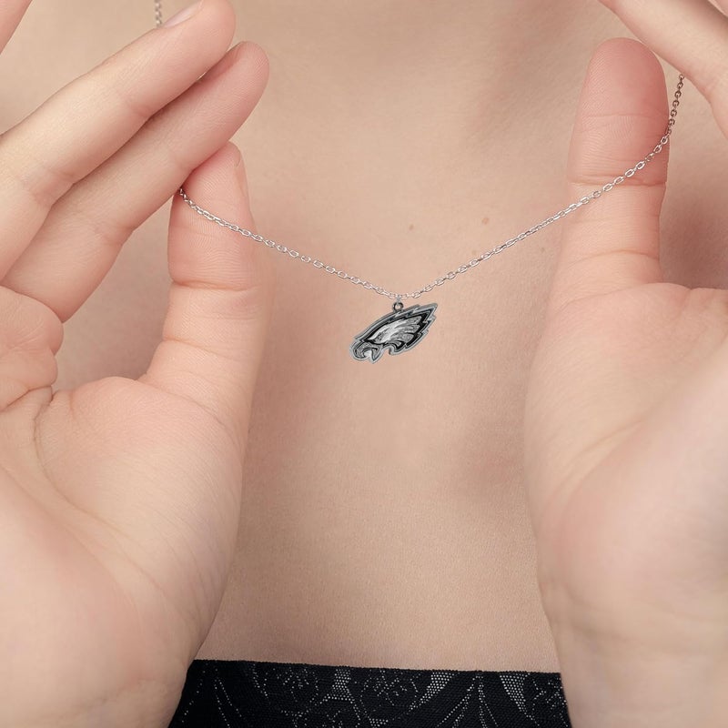 Siskiyou NFL Chain Necklace with Small Pendant, 20", Silver - Image 3