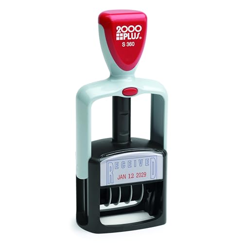 2000 Plus Cosco 2000 Plus Self-Inking Two-Color Type Size 1 1/2 inReceivedin Dater (011034) - Image 1