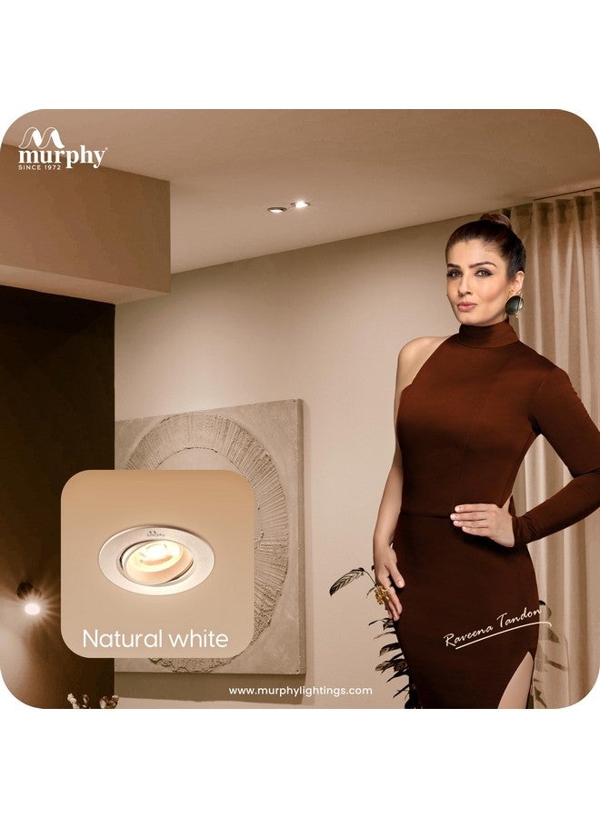 Murphy 7W IRIS LED Spot Round Panel Conceal Box Down Light(Pack of 8, Natural White) - Image 5