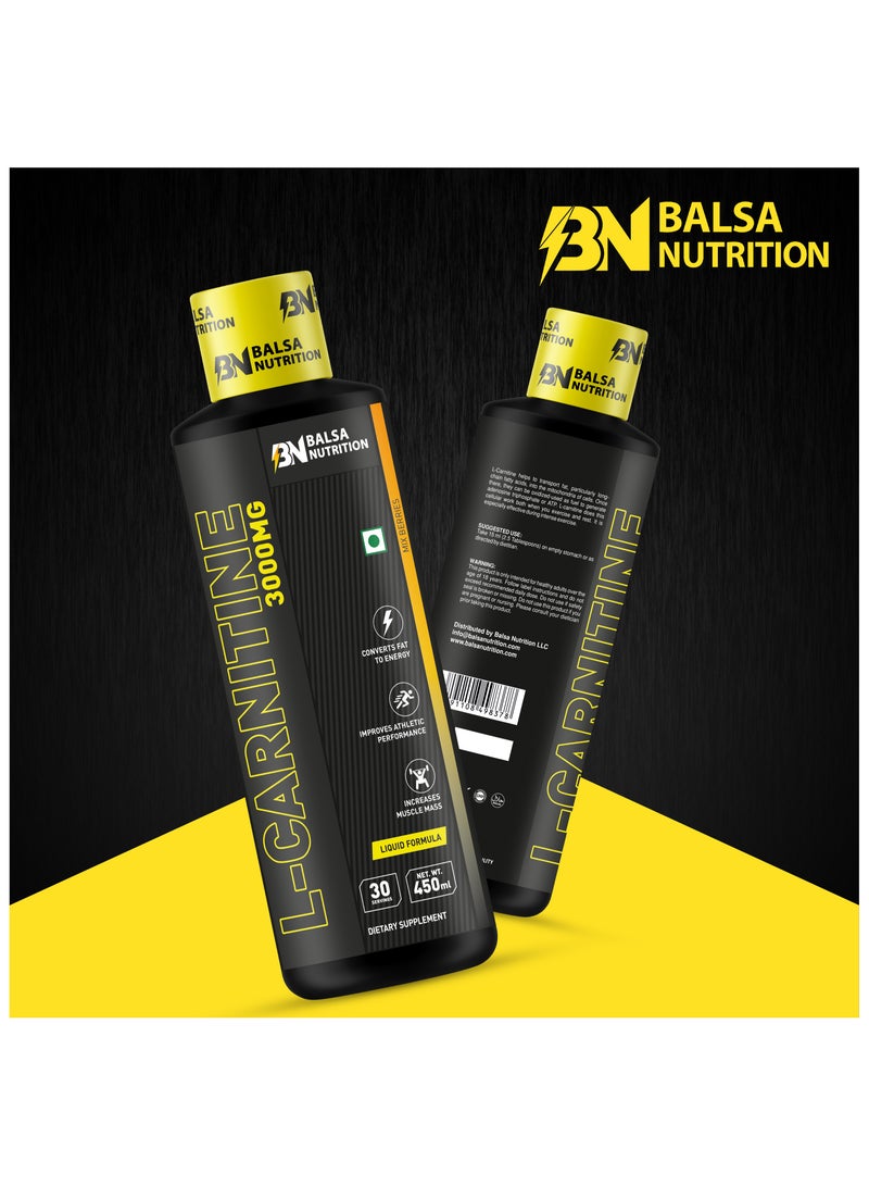 Balsa Nutrition L-Carnitine- 3000mg, Mix Berries Flavour, 30 Servings - Image 3