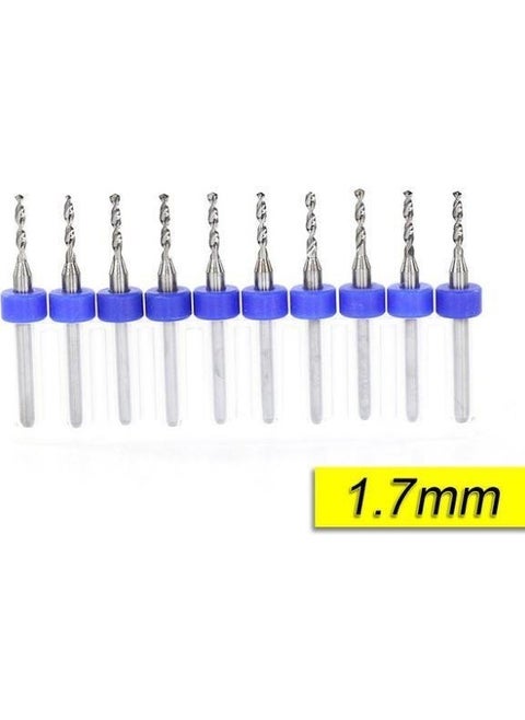 Pcb Micro Carbide Cnc Drill Bit 10LU Set 1,70MM Tungsten 18 Shank