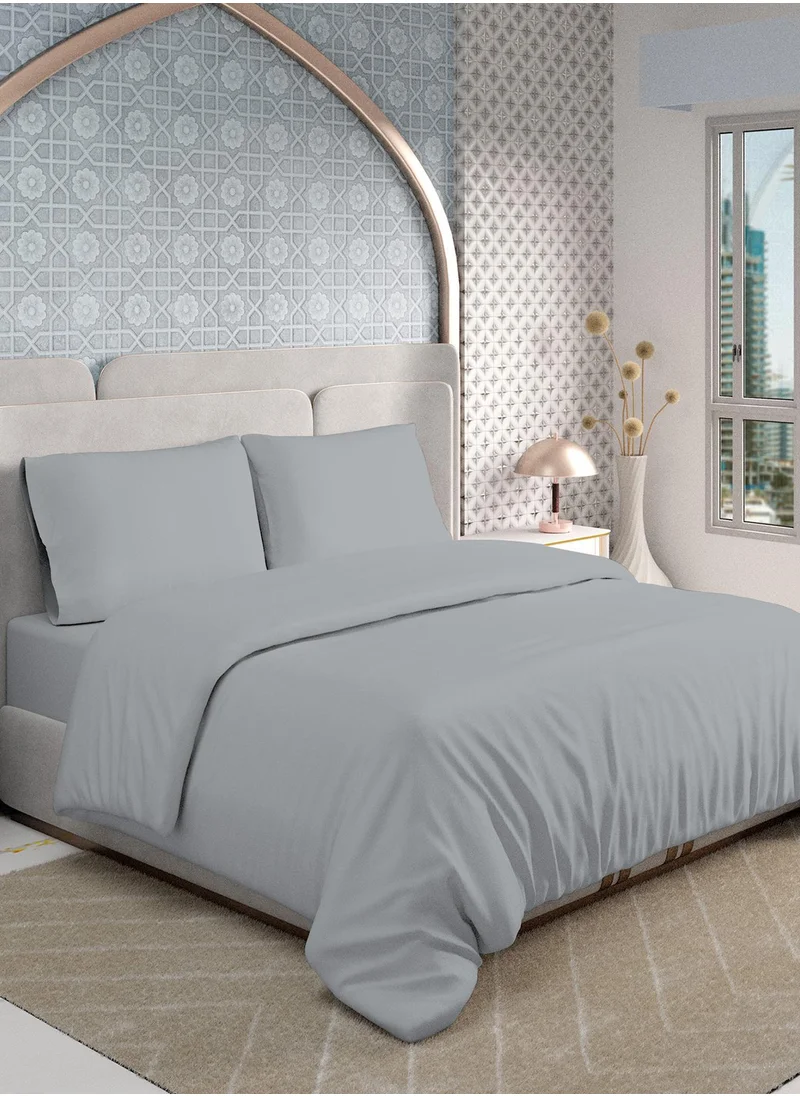 حس اللون Color Sense 300 TC Sateen  Duvet Cover Set Light Grey