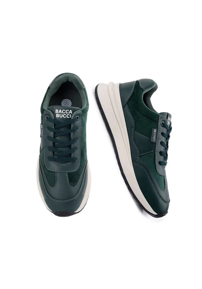 Bacca Bucci Forest Green TAMRA Low-Top Trendy and Durable Sneakers for Women | Best Price UAE