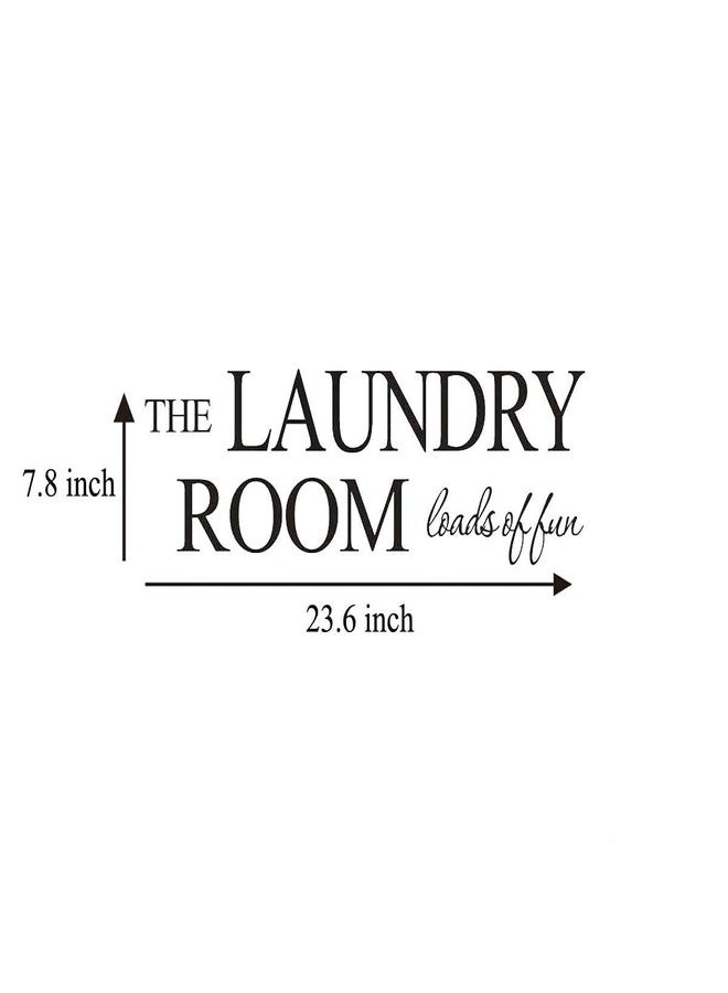 ADECNS Laundry Room Decal - Loads of Fun Vinyl Wall Sticker Art Signs for Home Decor - Image 4