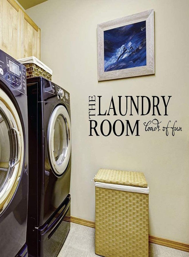 ADECNS Laundry Room Decal - Loads of Fun Vinyl Wall Sticker Art Signs for Home Decor - Image 2