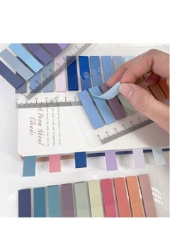 Page Markers Sticky Index Tabs, 4 Sheets Morandi Strip Index, Writable Sticky Notes with Ruler for  Marking Classify File, Sticks Securely, Removes Cleanly 800 Pcs
