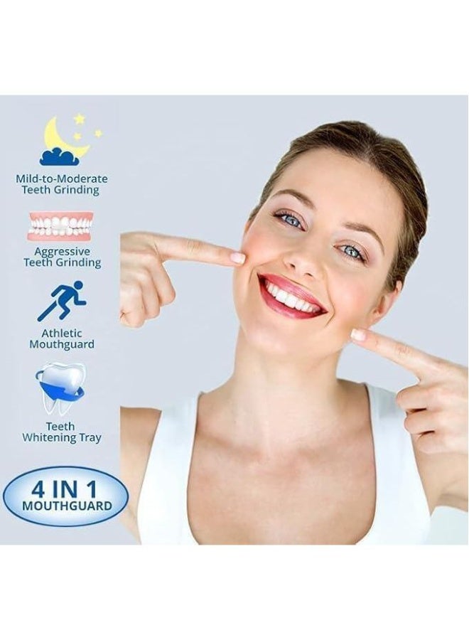 GlorySmile Night Dental Guard, 4 Pack Multiple Sizes to Protect Teeth from Night Grinding – BPA Free, Convenient, Customizable, Odorproof, with Travel Storage Case - Image 5