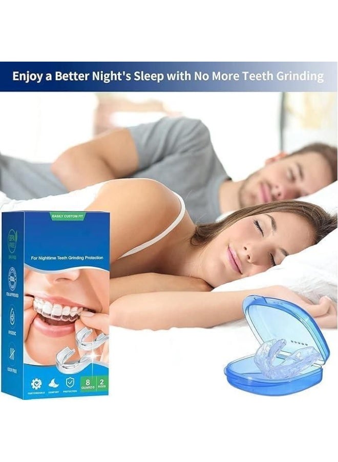 GlorySmile Night Dental Guard, 4 Pack Multiple Sizes to Protect Teeth from Night Grinding – BPA Free, Convenient, Customizable, Odorproof, with Travel Storage Case - Image 4