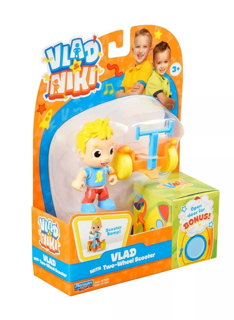 Playmates Toys Vlad and Niki Vlad with Two-Wheel Scooter - Image 3