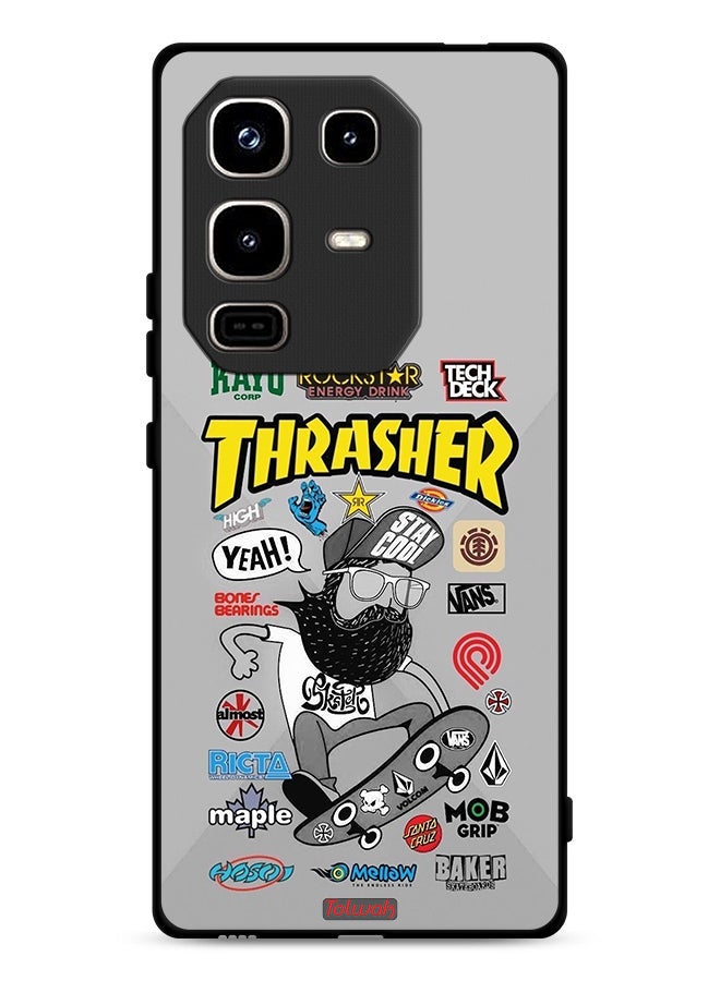 Tolwak Infinix Note 50 Pro 4G Protective Case Cover Thrasher Sticker - Image 1