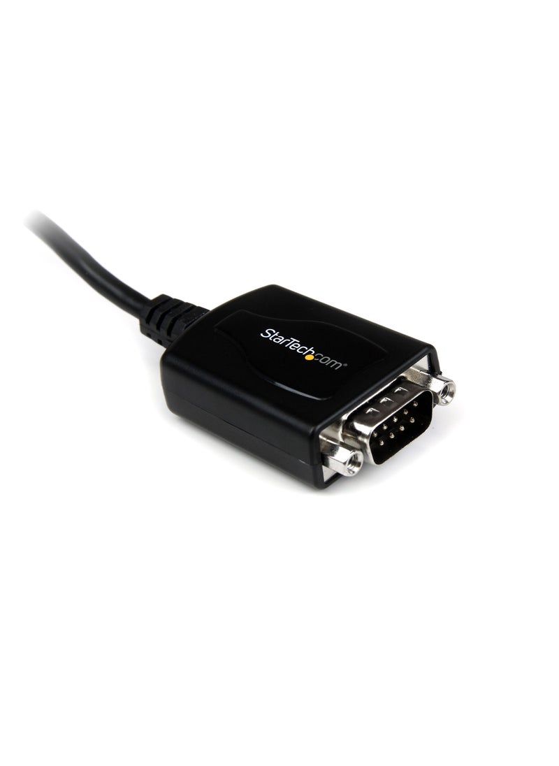 Startech.com StarTech.com 1 ft. USB to RS232 Serial DB9 Adapter Cable with COM Port Retention - Up to 920 kpbs USB A to DB9 Serial Adapter , TAA (ICUSB232PRO)  - Image 2
