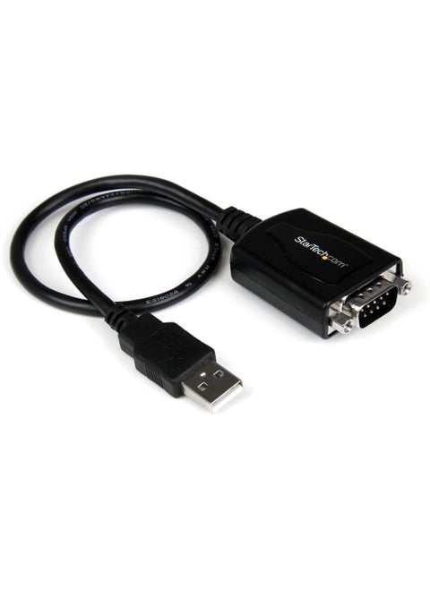 StarTech.com 1 ft. USB to RS232 Serial DB9 Adapter Cable with COM Port Retention - Up to 920 kpbs USB A to DB9 Serial Adapter , TAA (ICUSB232PRO)