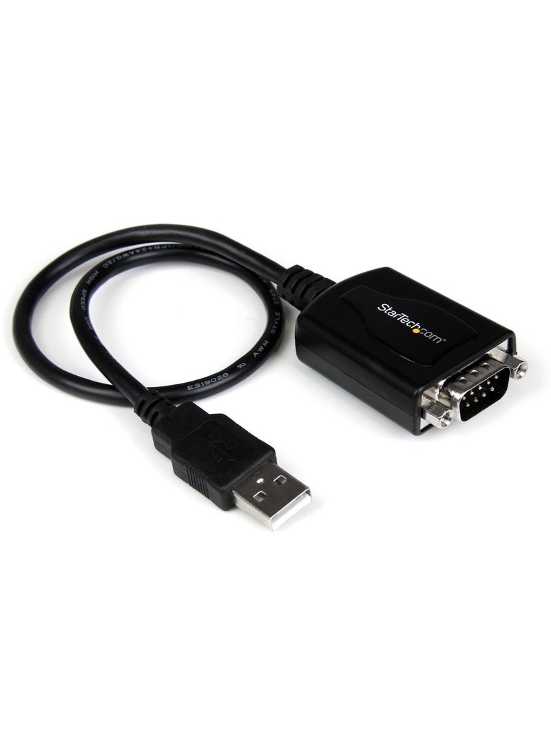 Startech.com StarTech.com 1 ft. USB to RS232 Serial DB9 Adapter Cable with COM Port Retention - Up to 920 kpbs USB A to DB9 Serial Adapter , TAA (ICUSB232PRO)  - Image 1
