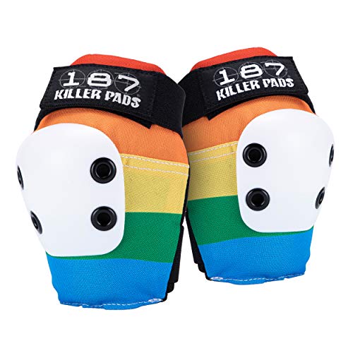 187 Killer Pads 187 وسادات قاتلة رفيعة لالكوع، قوس قزح، كبير - Image 1