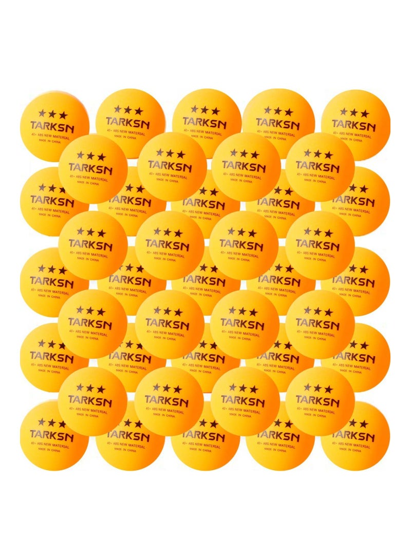 Dubkart 50-Pack 3-Star 40+ ABS Ping Pong Balls, Advanced Training Table Tennis Balls for Beginners and Professinals, with Good Spin and Bounce, Widely Used in Indoor and Outdoor Table Tennis Competitions - Image 1