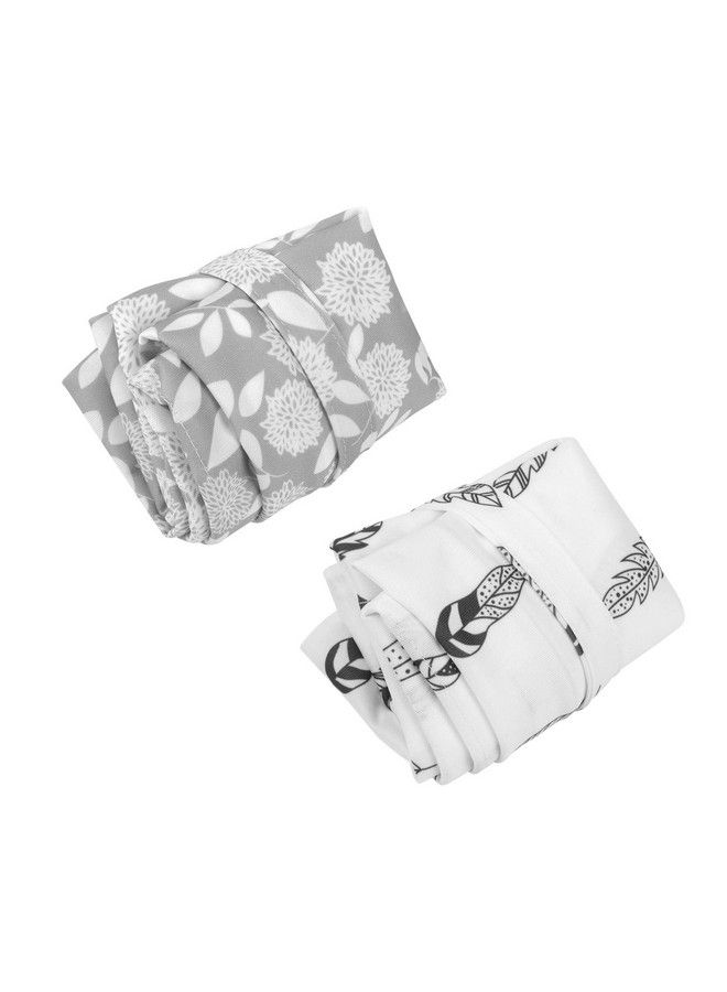 ALVABABY 2Pcs Cloth Diaper Wet Dry Bags Waterproof Reusable With Two Zippered Pockets Travel Beach Pool Daycare Soiled Baby Items Yoga Gym Bag For Swimsuits Or Wet Clothes Lz0506 - Image 4