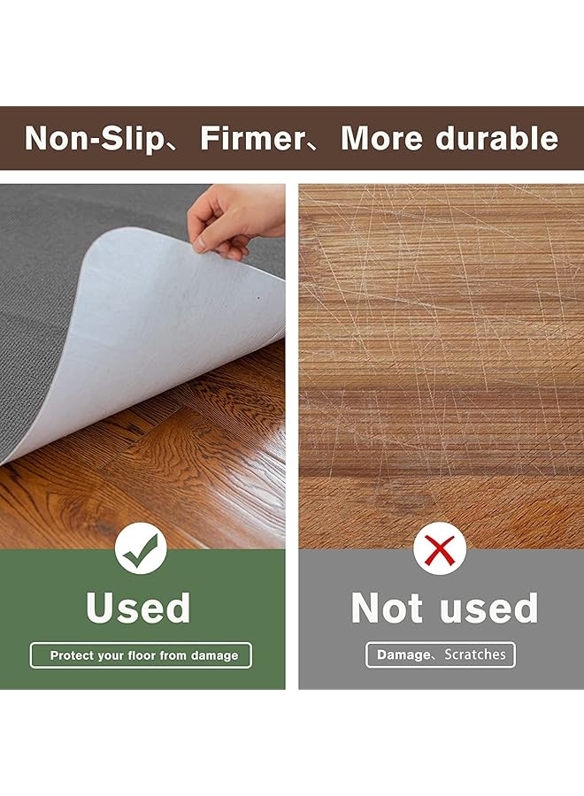 إيروريكس سجادة كرسي المكتب 140 × 90 سم للأرضيات الخشبية والبلاط تحت سجادات كرسي المكتب للكرسي المتحرك سجادة كرسي الكمبيوتر للألعاب سجادة كبيرة مضادة للانزلاق لحماية الأرضية... - Image 4