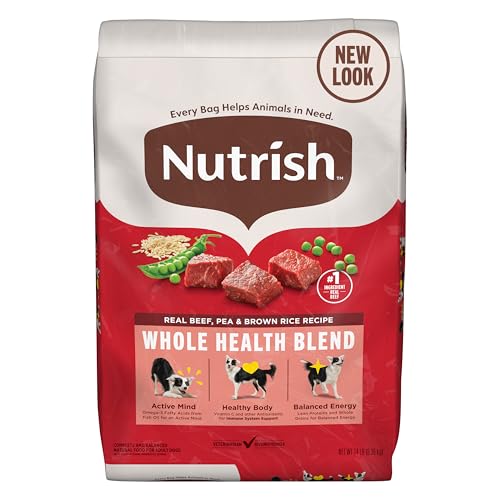 Rachael Ray Nutrish Nutrish Real Beef, Pea & Brown Rice Recipe Whole Health Blend Dry Dog Food, 14 lb. Bag, Packaging May Vary (Rachael Ray) - Image 1