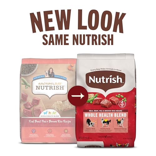 Rachael Ray Nutrish Nutrish Real Beef, Pea & Brown Rice Recipe Whole Health Blend Dry Dog Food, 14 lb. Bag, Packaging May Vary (Rachael Ray) - Image 2