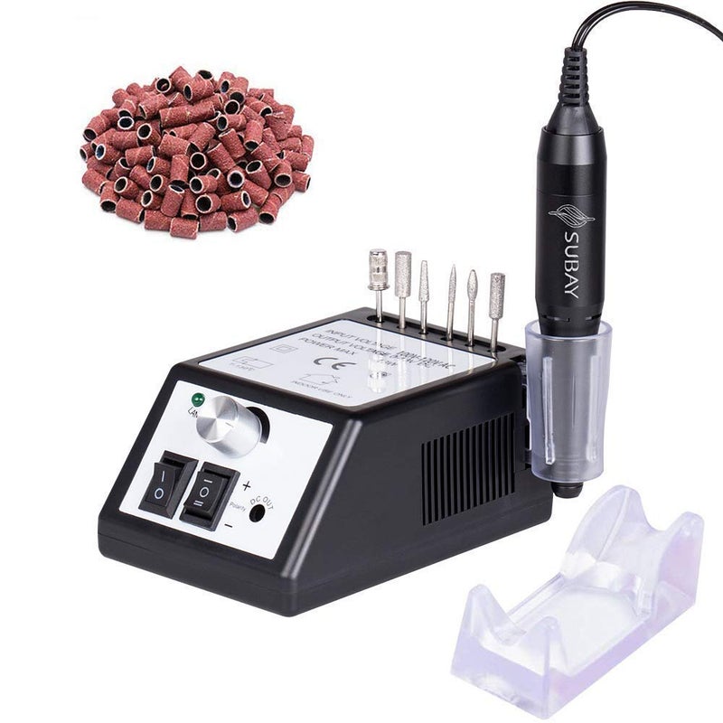 Professional Electric Nail Drill Machine Nail File Drill Set Kit for Acrylic Nails Gel Nail Nail Art Polisher SetsBlack