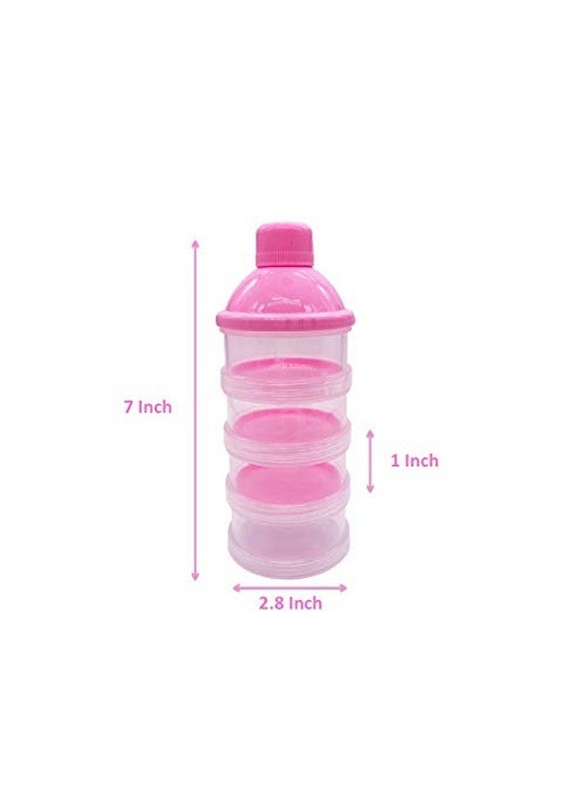 جولدن فاليابل موزع مسحوق حليب الأطفال المقاوم للانسكاب/حاوية تخزين من جولدن فاليوابل، وردي (قطعتان) - Image 5