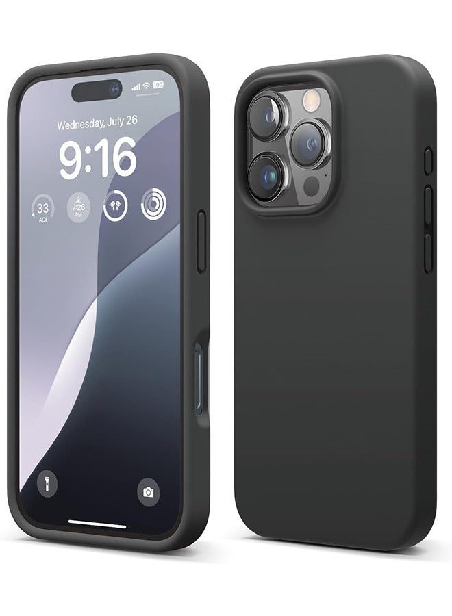 iPhone 16 Pro Mobile Case Cover with Soft Liquid Silicone Protection Anti-Scratch Shockproof Accessories with Microfiber Lining,Slim Protective Back Cover with Comfortable Hold Touch Feeling and Anti-fingerprint - Image 1