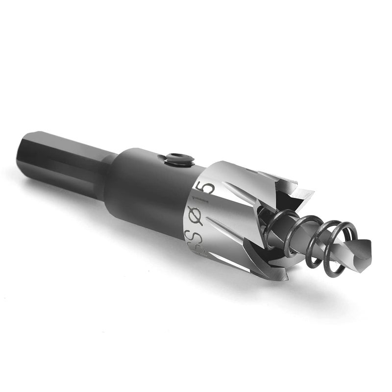 Othmro Utoolmart 15mm Black HSS Drill Bit Hole Saw Cutter 70mm Length for Metal Alloy Wood 1pcs - Image 1