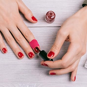 Oruola 120pcs Nail Polish Protector for FingersUShaped French Tip Nail Polish BarrierUV Finger Protection Cuticle Tape for Nails PaintingDisposable Nails Varnish Peel off Sticker Tape6 Colors - Image 2