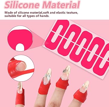 Oruola 120pcs Nail Polish Protector for FingersUShaped French Tip Nail Polish BarrierUV Finger Protection Cuticle Tape for Nails PaintingDisposable Nails Varnish Peel off Sticker Tape6 Colors - Image 5