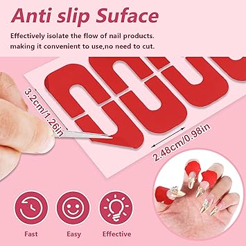 Oruola 120pcs Nail Polish Protector for FingersUShaped French Tip Nail Polish BarrierUV Finger Protection Cuticle Tape for Nails PaintingDisposable Nails Varnish Peel off Sticker Tape6 Colors - Image 3
